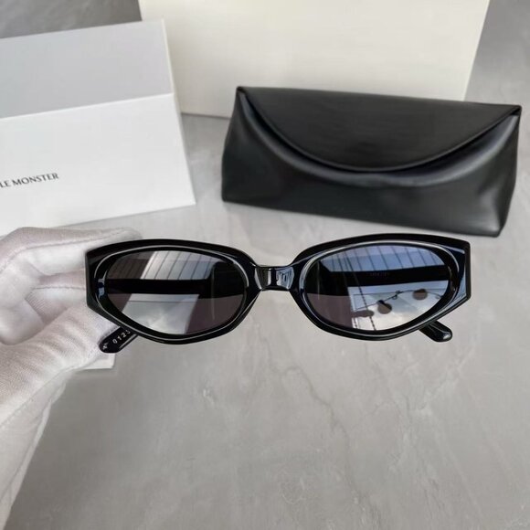 Gentle Monster Slim Cat Eye Black Sunglasses Dark Lens Designer Eyewear main image 8